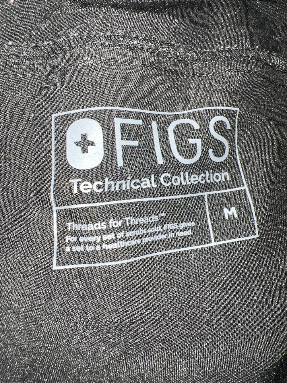Figs Women's Black Drawstring Scrub Jogger Pants - Picture 3 of 3